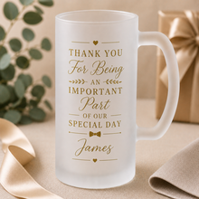 Load image into Gallery viewer, Frosted Beer Stein
