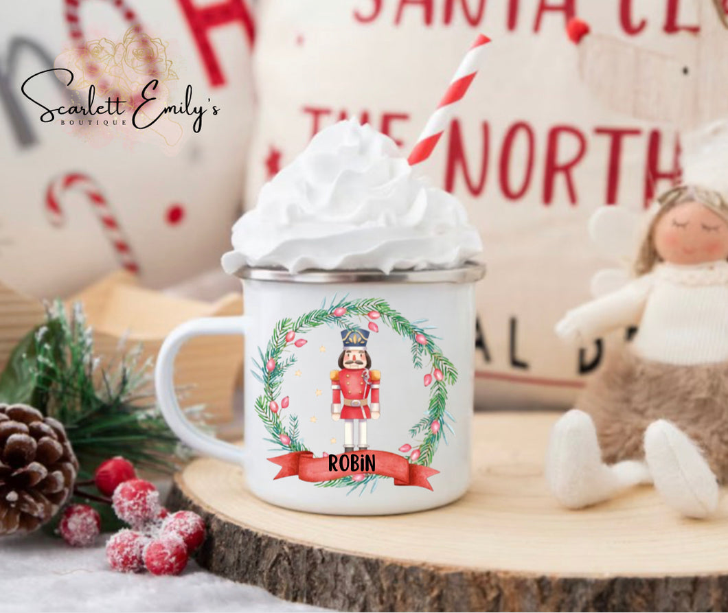 Nutcracker Enamel Mug