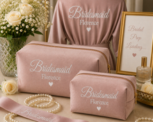 Load image into Gallery viewer, Velvet Toiletry/Accessories Case