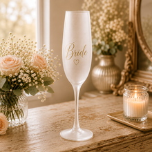 Load image into Gallery viewer, Frosted Champagne Flute bride