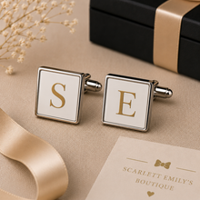 Load image into Gallery viewer, Silver Square Cufflinks