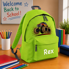 Load image into Gallery viewer, Kids Monster Truck Backpack