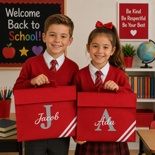 Load image into Gallery viewer, School Book Bag Initial and Name