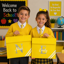 Load image into Gallery viewer, School Book Bag Initial and Name
