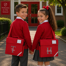 Load image into Gallery viewer, Junior Book Bag with Strap Initial and Name