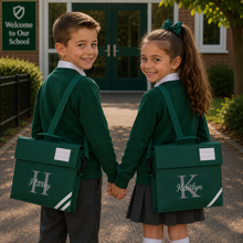 Load image into Gallery viewer, Junior Book Bag with Strap Initial and Name