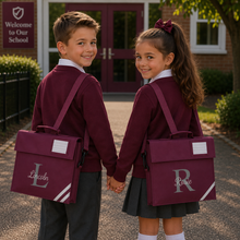 Load image into Gallery viewer, Junior Book Bag with Strap Initial and Name