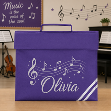 Load image into Gallery viewer, Music Bag Notes and Name