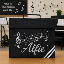 Load image into Gallery viewer, Music Bag Notes and Name