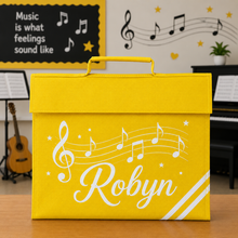 Load image into Gallery viewer, Music Bag Notes and Name