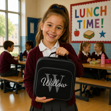 Load image into Gallery viewer, Square Lunch Box Initial and Name
