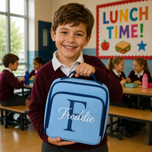 Load image into Gallery viewer, Square Lunch Box Initial and Name