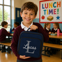 Load image into Gallery viewer, Square Lunch Box Initial and Name