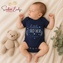 Load image into Gallery viewer, Little Brother Personalised Baby Vest