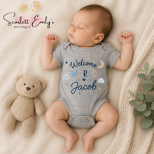 Load image into Gallery viewer, Welcome to the World Personalised Baby Vest