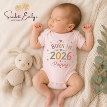 Load image into Gallery viewer, Born in Personalised Baby Vest