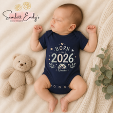 Load image into Gallery viewer, Born in Personalised Baby Vest