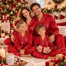 Load image into Gallery viewer, Satin Christmas Pyjamas - Red
