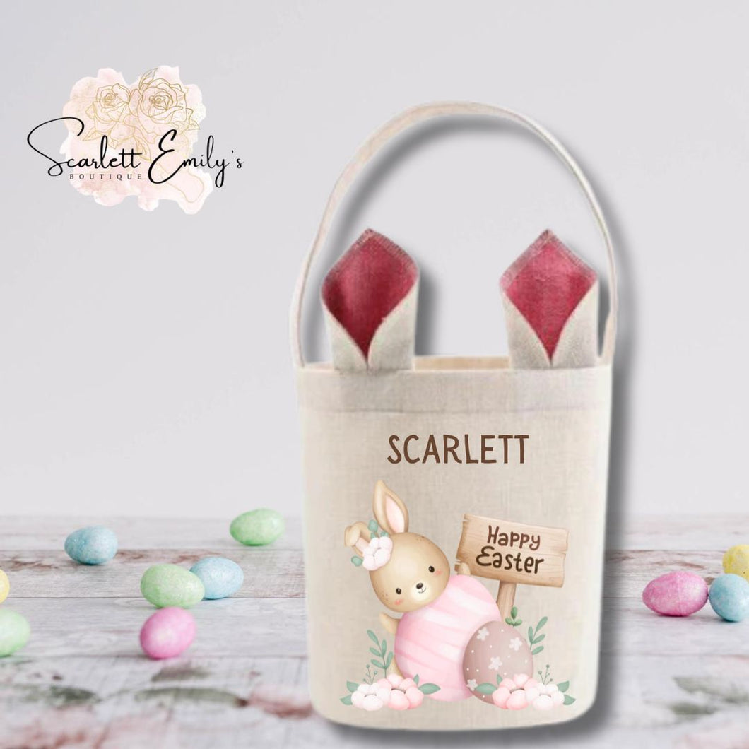 Easter Bunny Hessian Bag