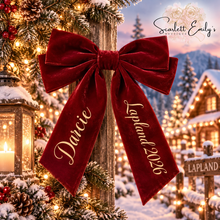 Load image into Gallery viewer, Lapland Velvet Hair Bow