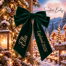 Load image into Gallery viewer, Lapland Velvet Hair Bow