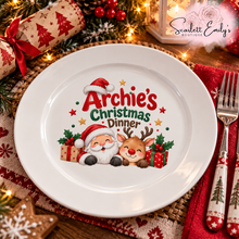 Load image into Gallery viewer, Children’s Christmas Dinner Polymer Plate