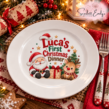 Load image into Gallery viewer, Children’s Christmas Dinner Polymer Plate