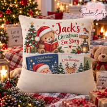 Load image into Gallery viewer, Christmas Eve Story Pocket Cushion Cover