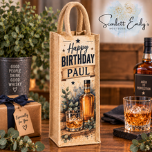 Load image into Gallery viewer, Birthday Jute Bottle Bags