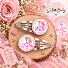 Load image into Gallery viewer, Personalised Hair Clips