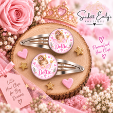 Load image into Gallery viewer, Personalised Hair Clips