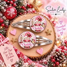 Load image into Gallery viewer, Christmas Personalised Hair Clips