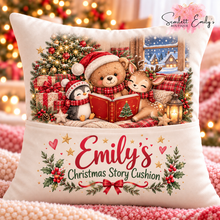 Load image into Gallery viewer, Christmas Eve Story Pocket Cushion Cover
