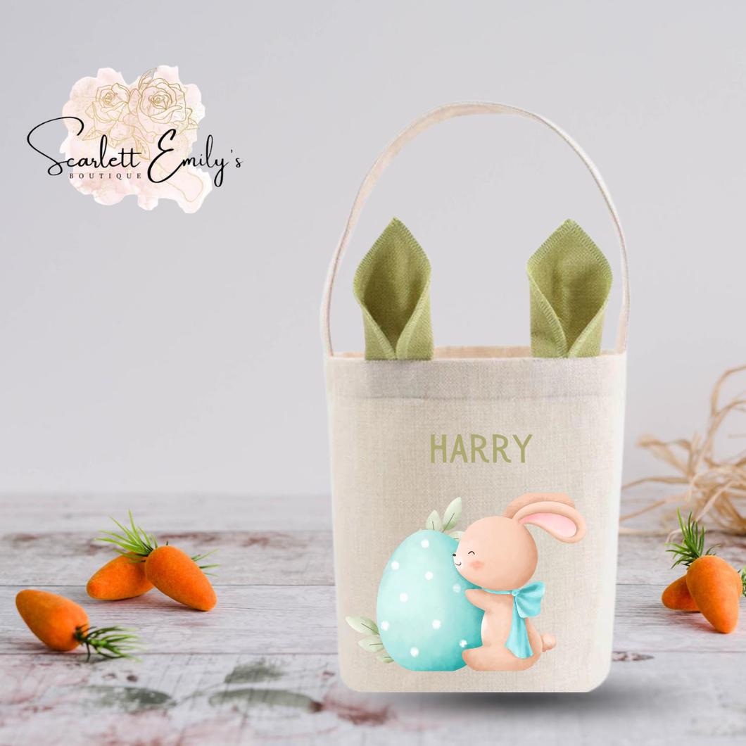 Easter Egg Hessian Easter Bag