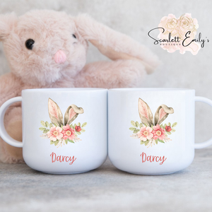 Floral Bunny Ears Polymer Mug 6oz