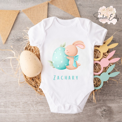 Rabbit with Egg Baby Vest