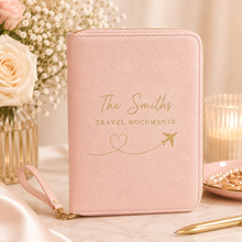 Load image into Gallery viewer, Travel Document &amp; Passport Holder - Pink