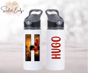 Red Hero Flip Top Water Bottle