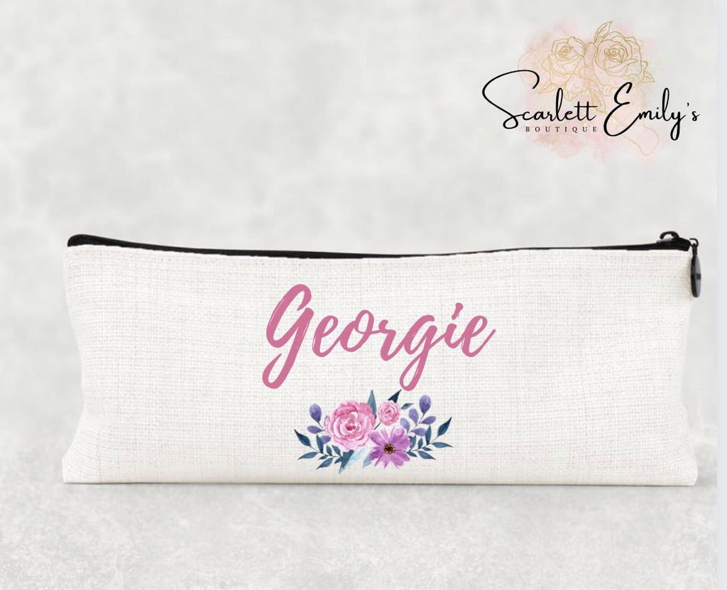 Floral Soft Pencil Case