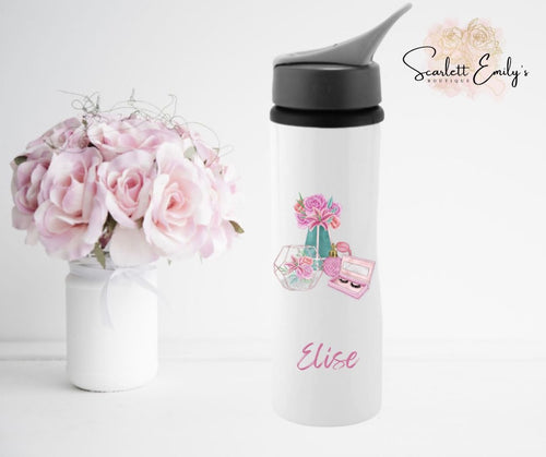 Beauty Straw Top Water Bottle