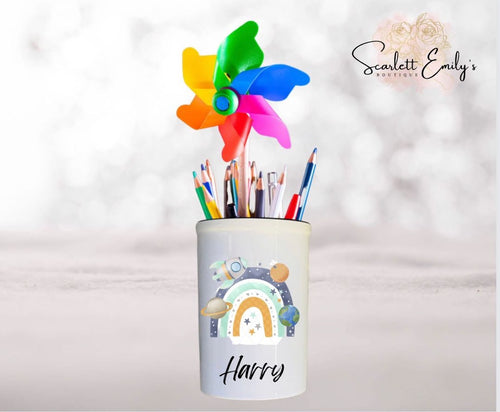 Space Rainbow Pencil Pot