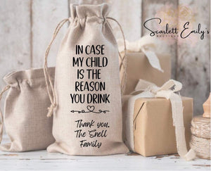 Incase My Child Is The Reason You Drink Bottle Bag