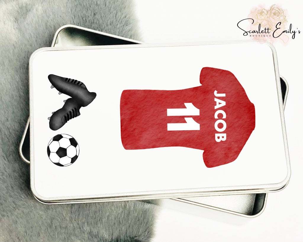 Football Shirt Rectangle Tin