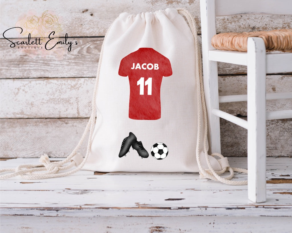 Football Shirt Drawstring Bag