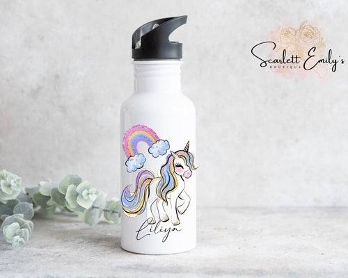 Rainbow Unicorn Water Bottle